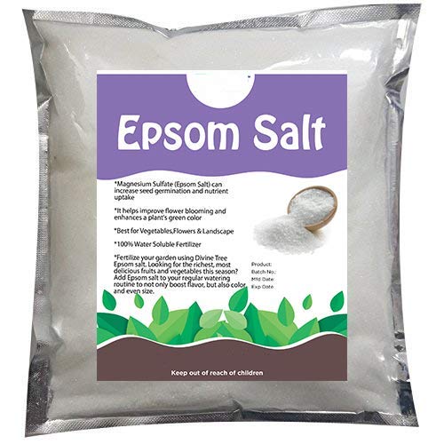 Epsom Salt 1Kg Pure Organic – Magnesium Sulphate Plant Food Soil Manure